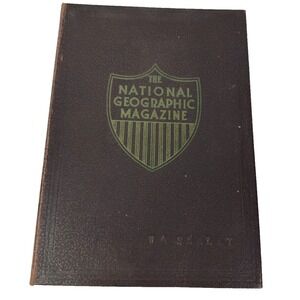 National Geographic Magazine Vintage Bound Volume 1940's